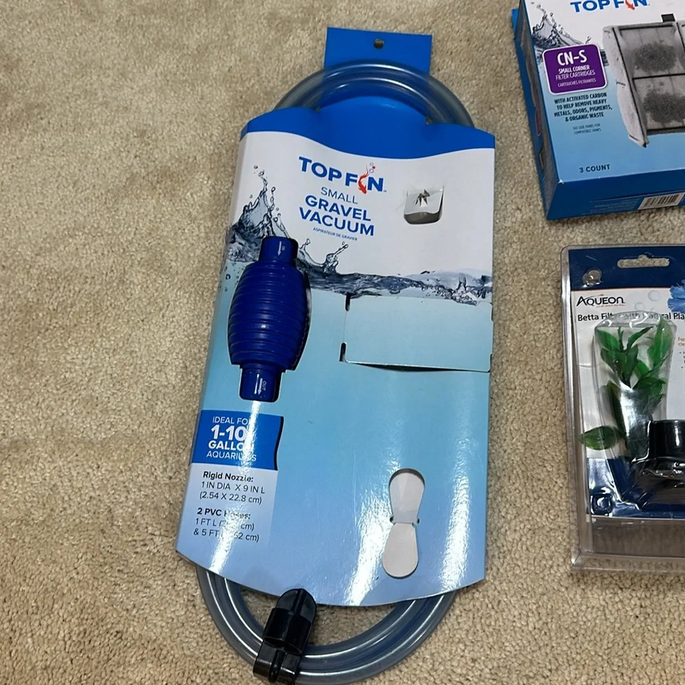 Lot 3 NEW Top Fin and Aqueon Fish Supplies